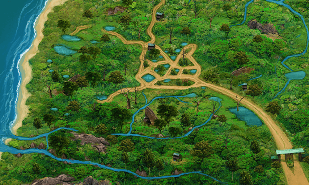 Wilpattu National Park Art map